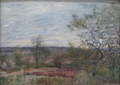 Windy Day at Véneux by Alfred Sisley